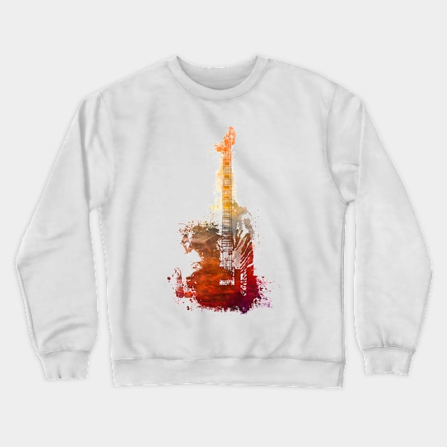 Guitar music art #guitar Crewneck Sweatshirt by JBJart